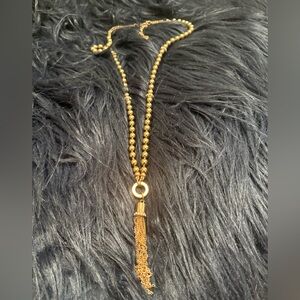 Elegant Gold Beaded Necklace